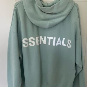 Essentials Men's Light Green Hoodie